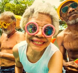 Active Older Adults enjoying the pool