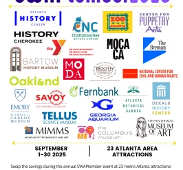 swaptember 2025 graphic with attractions participating 
