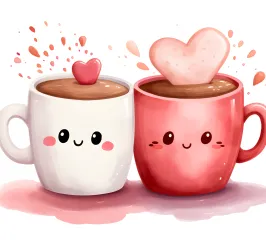 Two Valentine Mugs