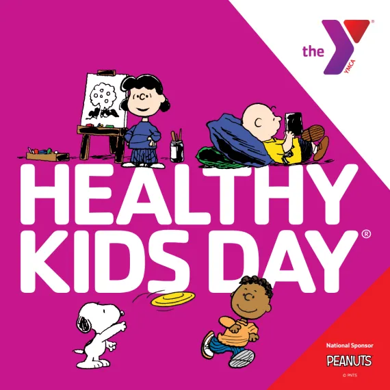 Healthy Kids Day Peanuts graphic
