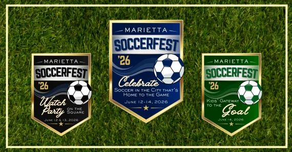 the logo of Marietta Soccer Fest 2026