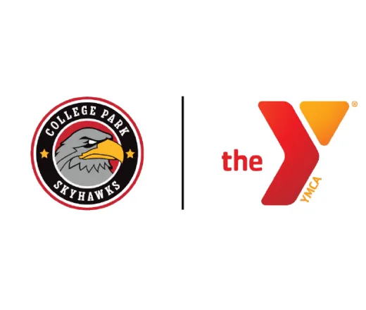 College Park Skyhawks and YMCA logo lockup